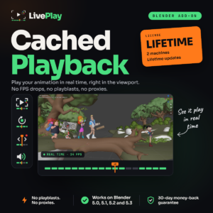 LivePlay Lifetime - Cached Playback for Blender
