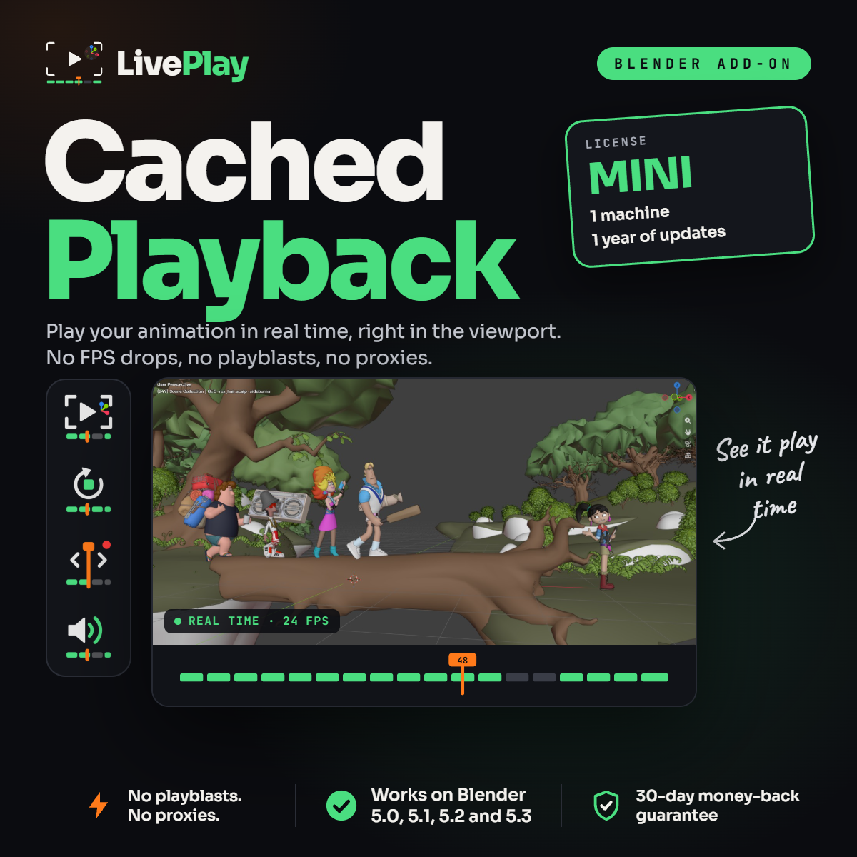 LivePlay Mini - Cached Playback for Blender