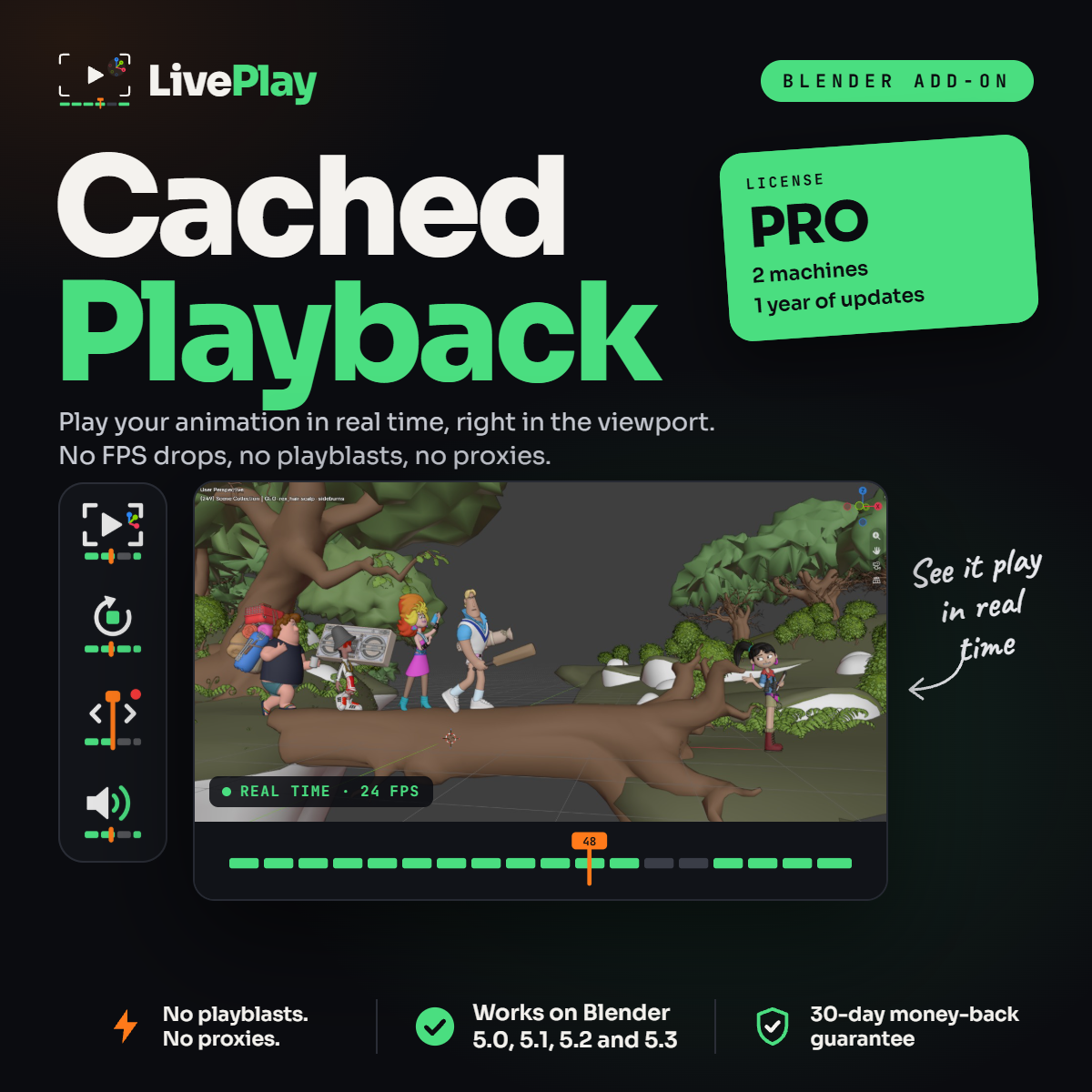 LivePlay Pro - Cached Playback for Blender